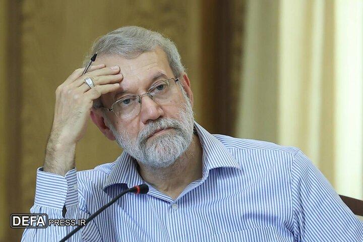 لاریجانی: آمریکایی‌ها فقط حرف از مذاکره می‌زنند