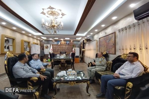 تقدیر سرهنگ امیری مقدم از مدیرعامل شرکت آپاداناسرام در قزوین