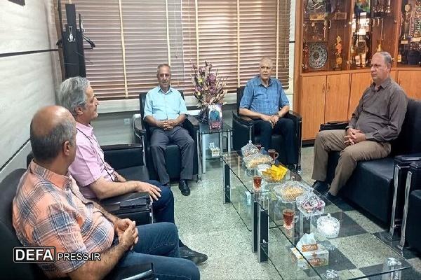 رئیس فدراسیون تنیس روی میز عراق با سرپرست ورزش و جوانان کردستان دیدار کرد