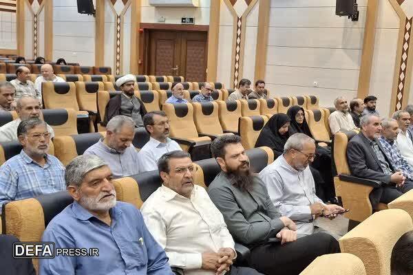 برگزاری آیین تکریم و معارفه مسئول دفتر نمایندگی حفظ آثار دفاع مقدس شهرستان گناباد+ تصاویر