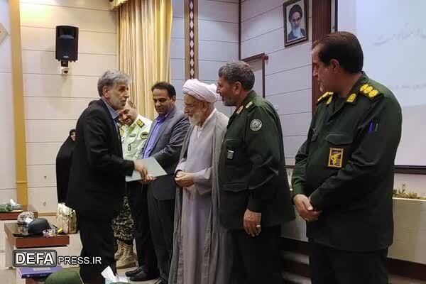 برگزاری آیین تکریم و معارفه مسئول دفتر نمایندگی حفظ آثار دفاع مقدس شهرستان گناباد+ تصاویر