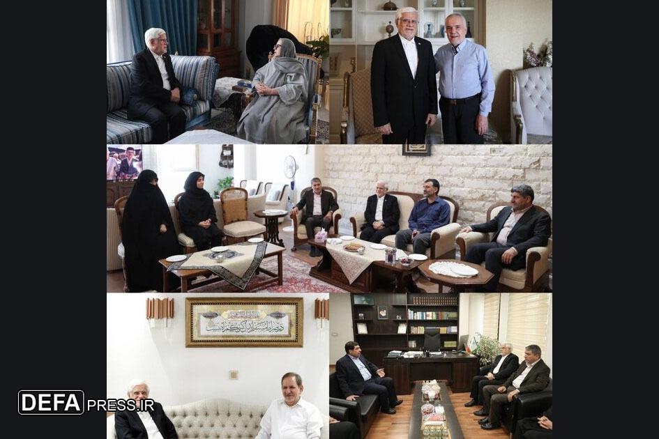 دیدار عارف با معاونین اول سابق و خانواده‌های آنان