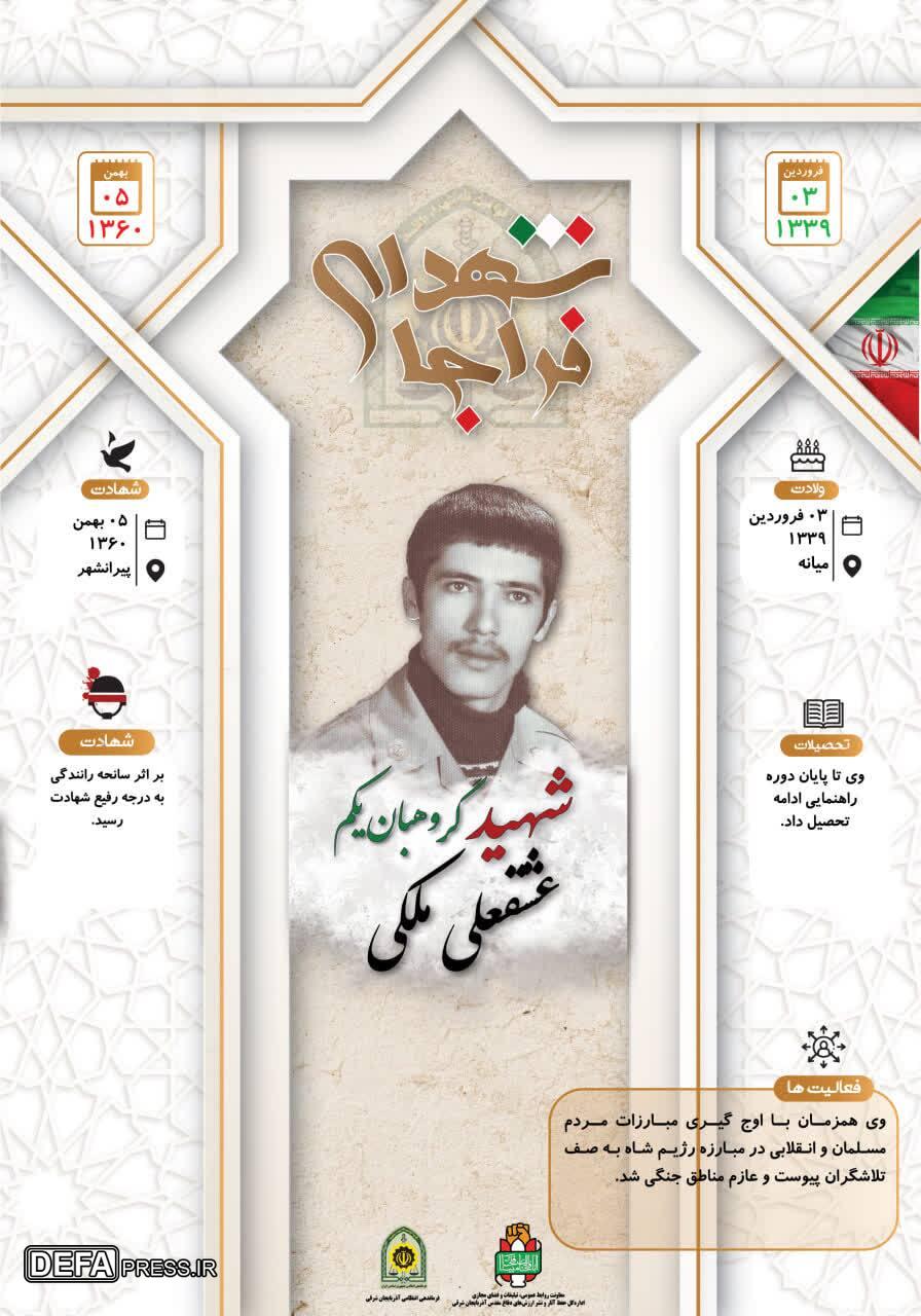 اینفوگرافی/ شهید گروهبان یکم «عشقعلی ملکی»