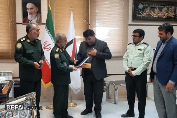 دیدار مدیرکل حفظ آثار و نشر ارزش‌های دفاع مقدس و مقاومت استان خراسان جنوبی با مدیر گمرک ماهیرود