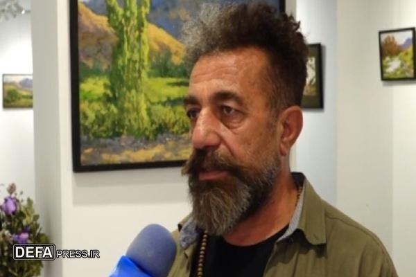 نمایشگاه هنرمند کردستانی در گالری سینما بهمن سنندج برپا شد