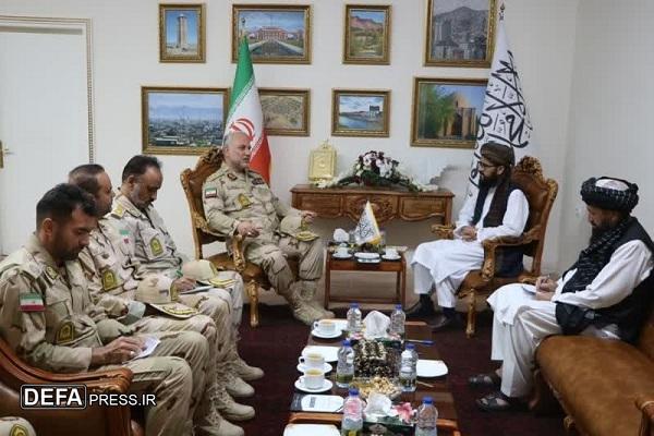 دیدار فرمانده مرزبانی خراسان رضوی با سرکنسول افغانستان در مشهد+ تصاویر