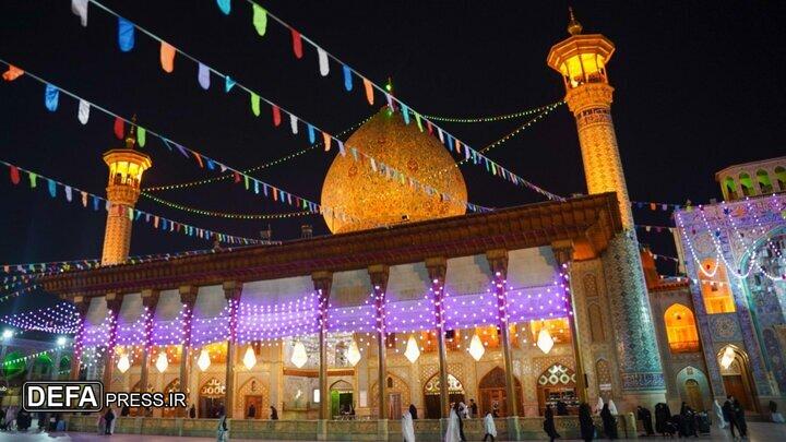 اعلام ویژه برنامه‌های جشن میلاد پیامبر (ص) در حرم شاهچراغ (ع)