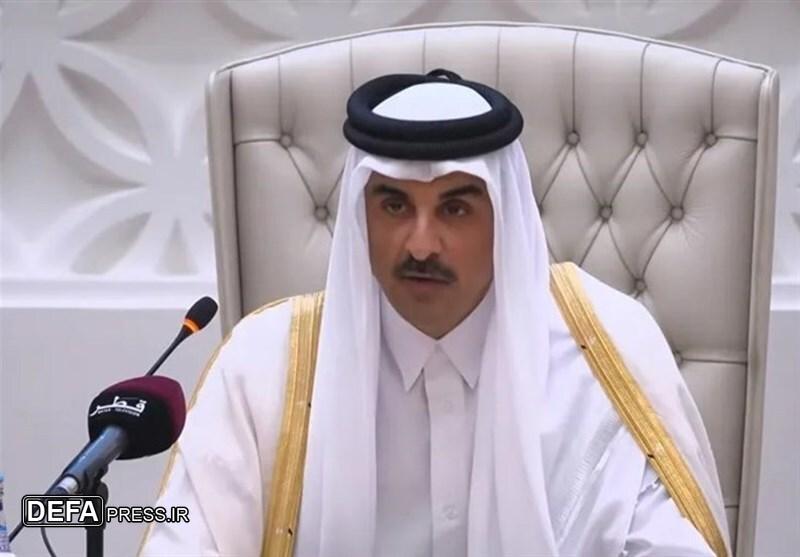 امیر قطر: اقدامات لازم را برای حفظ حاکمیت خود مقابل تجاوز آشکار اسرائیل انجام می‌دهیم