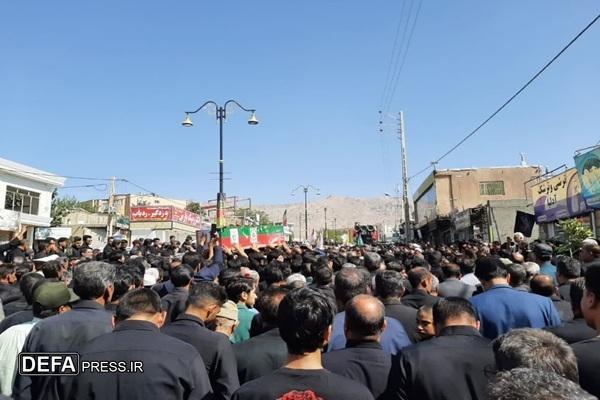 برگزاری تشییع پیکر مطهر شهید فراجا در کوهسرخ برگزاری تشییع پیکر مطهر شهید فراجا در کوهسرخ