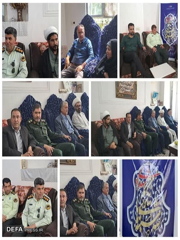 دیدار فرمانده سپاه رابر با خانواده شهید «هوشنگ سلاجقه»