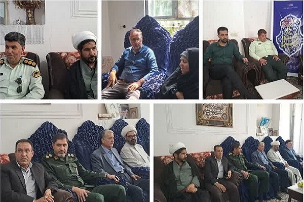 دیدار فرمانده سپاه رابر با خانواده شهید «هوشنگ سلاجقه»