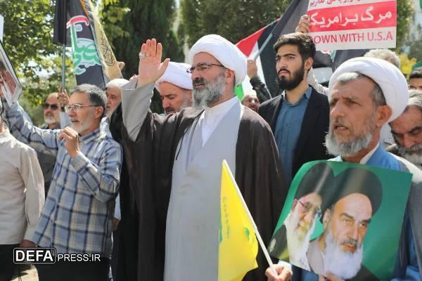 راهپیمایی بزرگ امت رسول‌الله در سمنان با ندای انزجار از ظلم کودک‌کش صهیونیستی+تصاویر