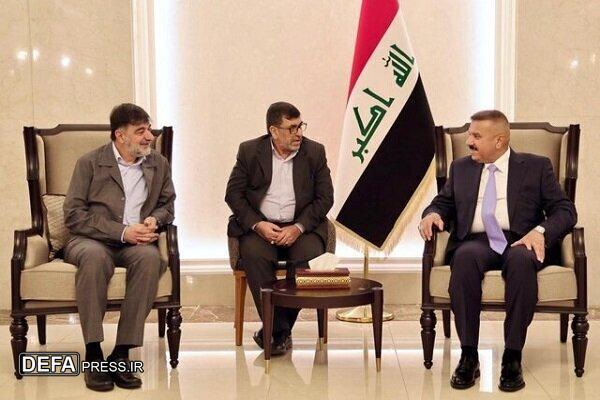 دیدار فرمانده نیروی انتظامی ایران با وزیر کشور عراق در بغداد