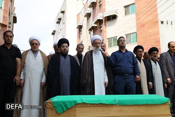 پیکر پاک پدر شهید «حسینیان» در نکا تشییع شد+ فیلم