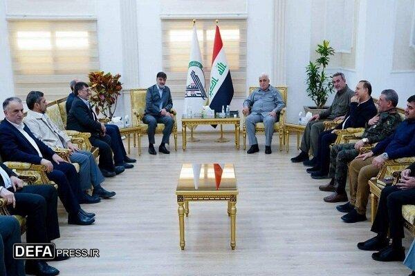 ملاقات فرمانده الحشد الشعبی با سردار رادان در بغداد