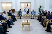 ملاقات فرمانده الحشد الشعبی با سردار رادان در بغداد