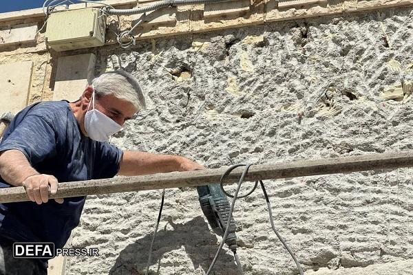 نصب المان جدید سردرب ورودی موزه دفاع مقدس و مقاومت همدان
