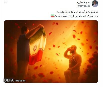 واکنش کاربران فضای مجازی به احترام نظامی امیرحسین زارع+ تصاویر