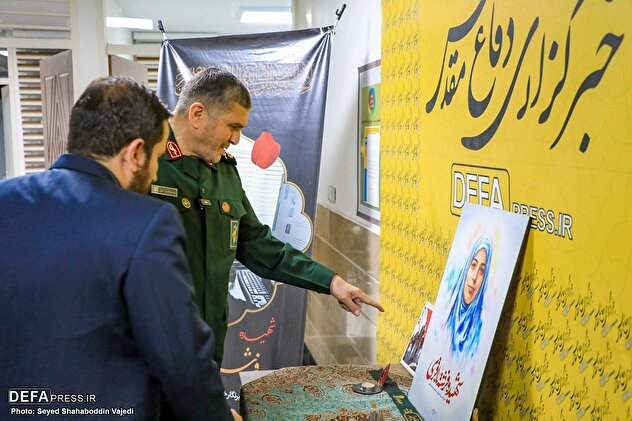 حضور سردار «سید ضیاءالدین حزنی» در خبرگزاری دفاع مقدس