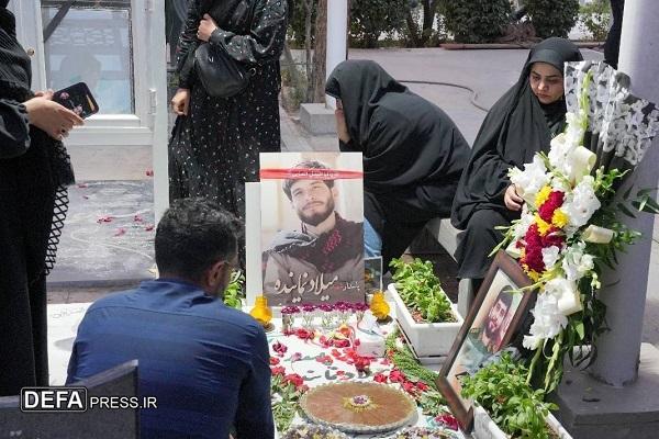 برگزاری مراسم چهلم شهید «میلاد نماینده» در بهشت زهرا (س)+ تصاویر