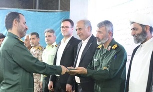 برگزاری آیین تکریم و معارفه فرمانده سپاه تنگستان
