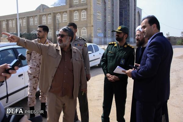 بازدید از مقبره شهید گمنام در مصلی اشکذر