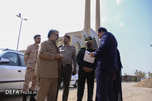 بازدید از مقبره شهید گمنام در مصلی اشکذر