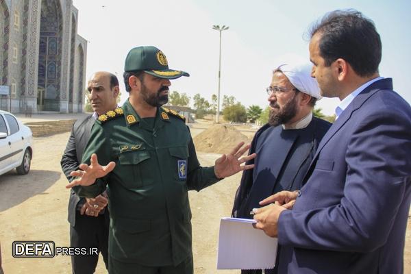 بازدید از مقبره شهید گمنام در مصلی اشکذر