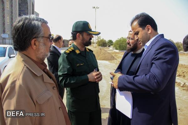 بازدید از مقبره شهید گمنام در مصلی اشکذر