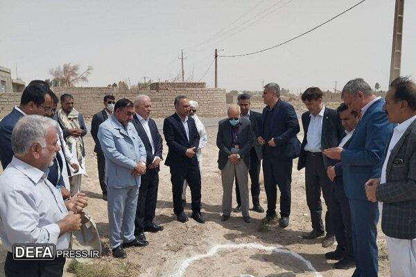 کلنگ‌زنی ۲ مدرسه ۳ کلاسه در منطقه سیستان