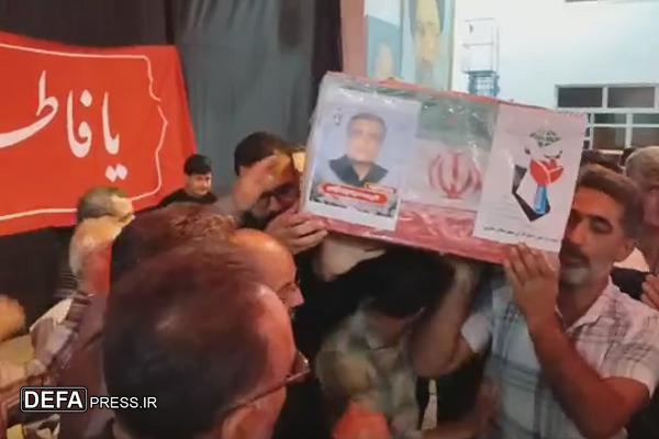 وداع با جانباز ۷۰ درصد در مازندران+ فیلم