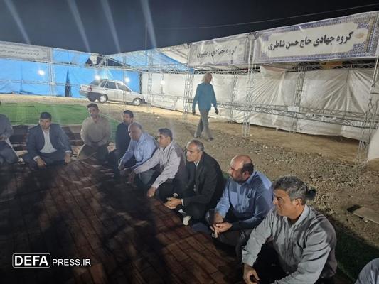 بازدید فرماندار نظرآباد از محل برگزاری اجلاسیه شهدای این شهرستان