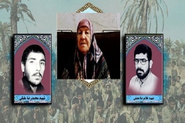 وداع با مادر شهیدان مقبلی در جیرفت