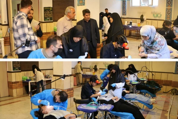 ارائه خدمات دندانپزشکی به بیش از ۱۳۰ نفر از مددجویان در کمالشهر