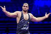 دومین نشان طلای کشتی فرنگی جهان بر سینه امین میرزازاده
