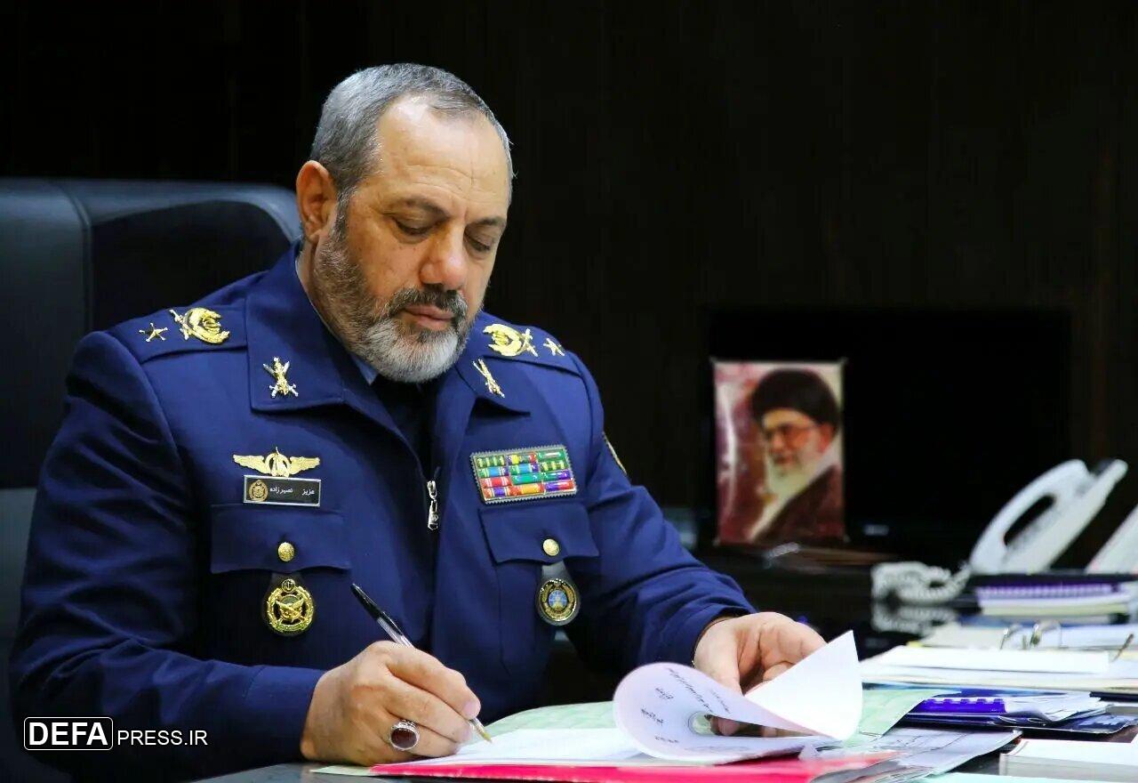 پیام تشکر امیر سرتیپ نصیرزاده خطاب به رییس بنیاد شهید و امور ایثارگران