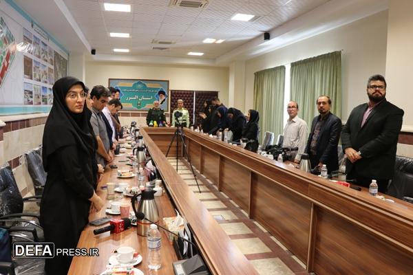 نشست خبری با اصحاب رسانه به مناسبت هفته دفاع مقدس