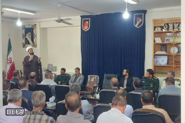 دیدار مسئولان با امام جمعه شهرستان بهار به مناسبت هفته دفاع مقدس + تصاویر