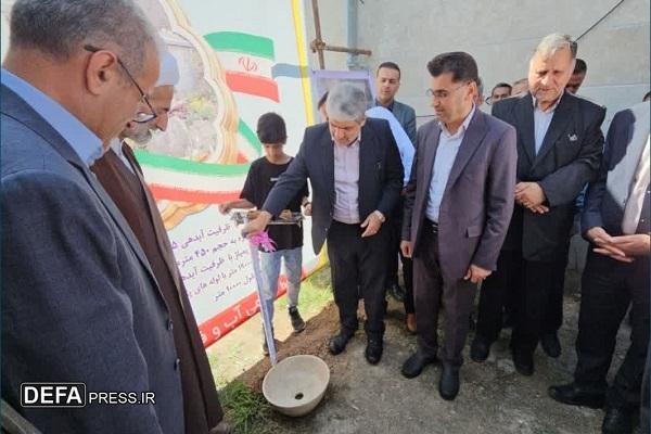 افتتاح و بهره برداری پروژه آبرسانی شهدای هزارجریب در دهستان استخرپشت