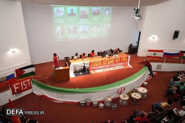 تظاهرات گسترده مقابل کنسولگری آمریکا در سائوپائولو - برزیل