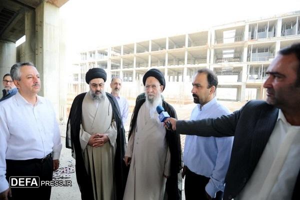بازدید آیت‌الله نورمفیدی از روند ساخت بیمارستان تخصصی سرطان گرگان