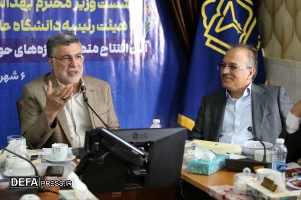 همزمان با هفته دولت ۲۵ طرح درمانی با حضور وزیر بهداشت در خراسان‌شمالی افتتاح شد
