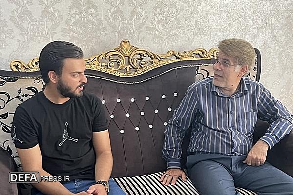 حضور مدیرکل کمیته امداد یزد در منزل شهید حمیدرضا بافتی‌زاده