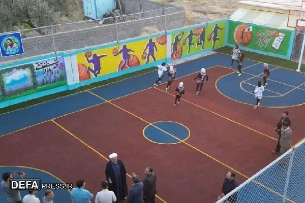 زمین ورزشی شهید «شهریار منتشلو» در دلبران قروه افتتاح شد