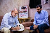 لاریجانی به دیدار خانواده‌های شهیدان «محرابی» و «شادمانی» رفت