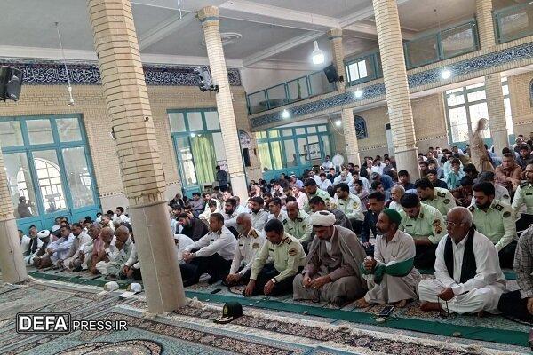 مراسم هفتم شهدای فراجا «دامن» در ایرانشهر برگزار شد