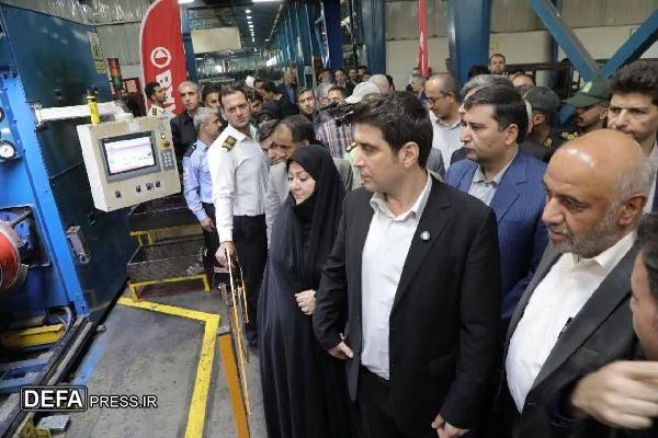 وزیر تعاون و کار و رفاه اجتماعی از کارخانه لاستیک بارز کردستان بازدید کرد