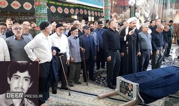 تشییع و خاکسپاری پدر شهید «عباس عباسی» در روستای ابرجس قم