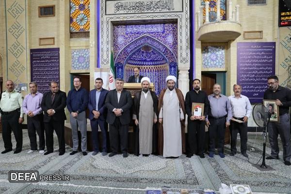 تجلیل از خانواده سردار شهید علی‌اصغر ابراهیمی و جانباز آزاده جعفر نوفلاح در نماز جمعه مهستان