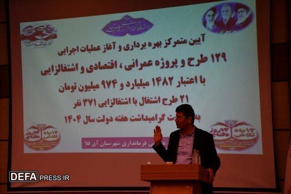 پروژه‌های هفته دولت در شهرستان آق‌قلا به بهره‌برداری رسید